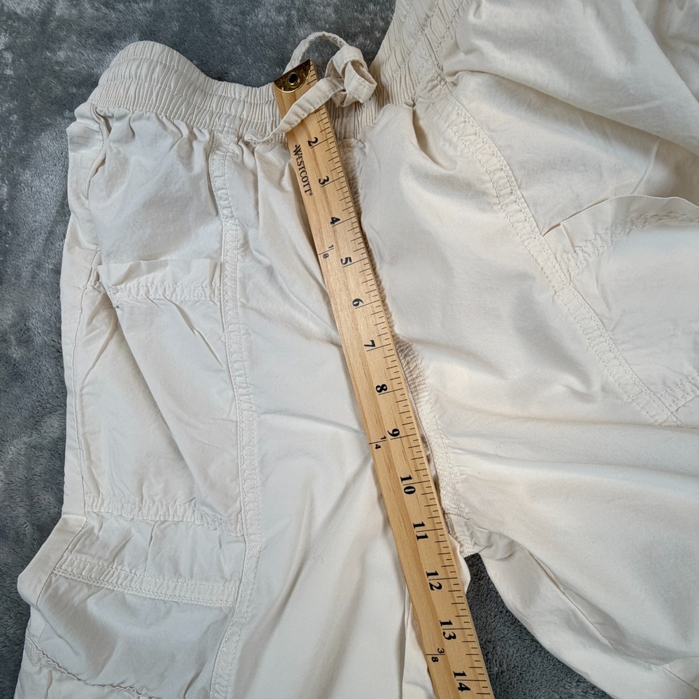 Aerie Go For It Baggy Cargo Pants Womens XS‎ Cream Wide Leg Y2K Gorpcore - Picture 10 of 12